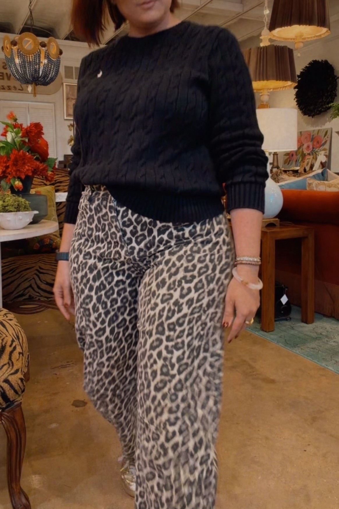 A good reminder that neutrals don’t have to be boring. 🖤
A classic black knit paired with an easy barrel leopard pant is one of my favorite go-to formulas—comfortable, polished, and a little bold. Linking this entire look here.

#LTKStyle #LTKFinds #AnimalPrintStyle #EverydayOutfit #StyledByMe

#LTKootd #LTKSaleAlert #LTKgrwm