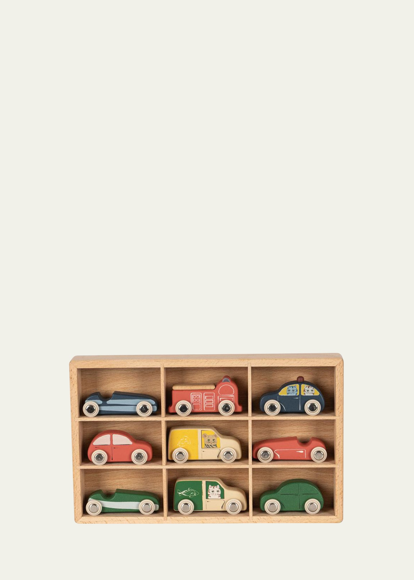 Konges Slojd Kid's Wooden Mini Car Set Toy | Bergdorf Goodman
