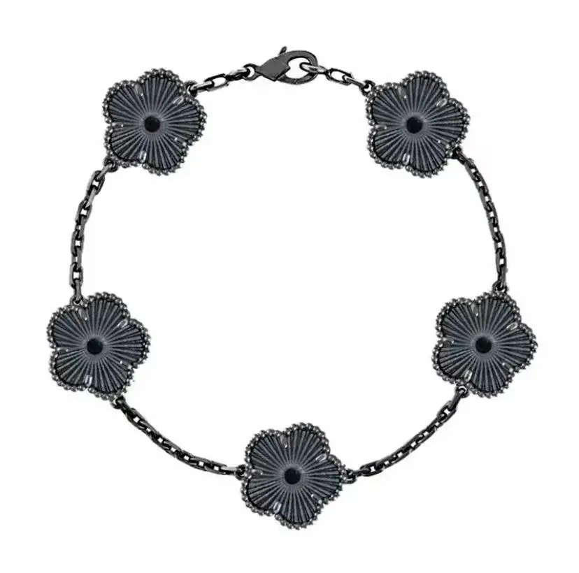 Four leaf clover bracelet charm bracelet designer bracelets fine jewelry mother of pearl white bl... | DHGate