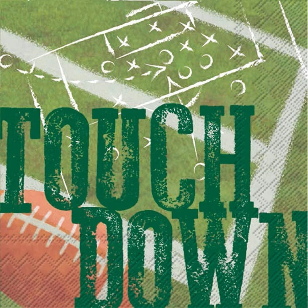 Football Touchdown Decoupage Napkins, Cocktail Size 5" x 5", Tailgating, Scrapbooking, Journals | Etsy (Global)