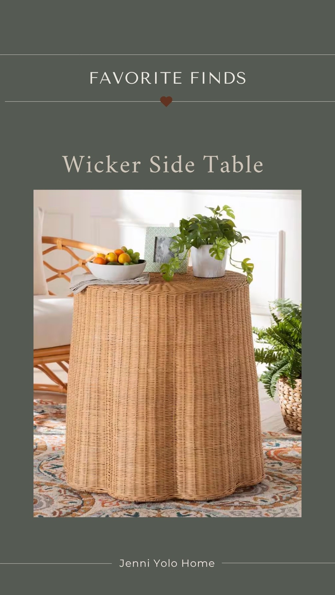 I have been looking for another good wicker side table after scoring a vintage one a while back! The scale and shape of this one is great!

#LTKHome