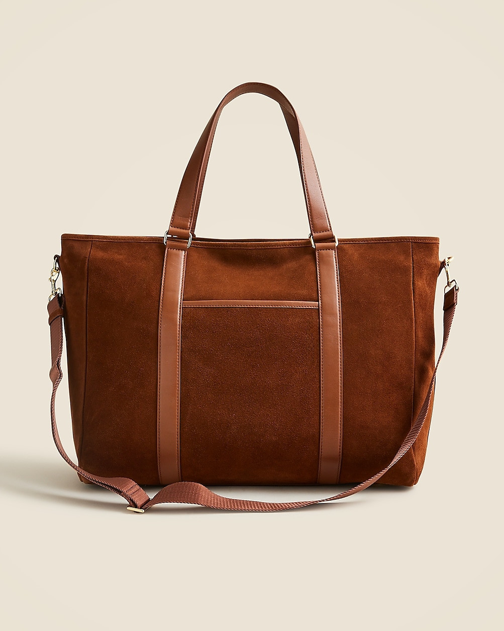 Berkeley overnight tote in suede | J. Crew US