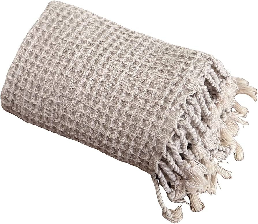 MyAprils Turkish Hand Towels for Bathroom | Kitchen Towel with Fringe Decorative Bathroom Towel f... | Amazon (US)