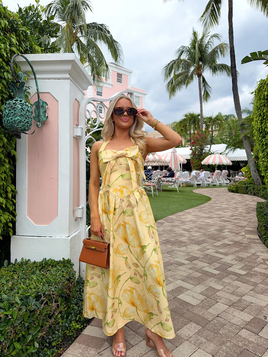 Stuart Halter Dress - Yellow | Ave and Liv Boutique