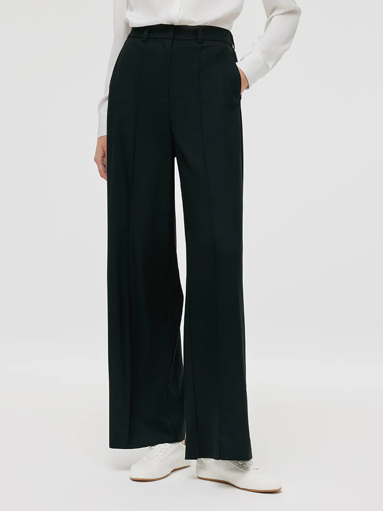 Wide-Leg Straight Women Pants | GOELIA