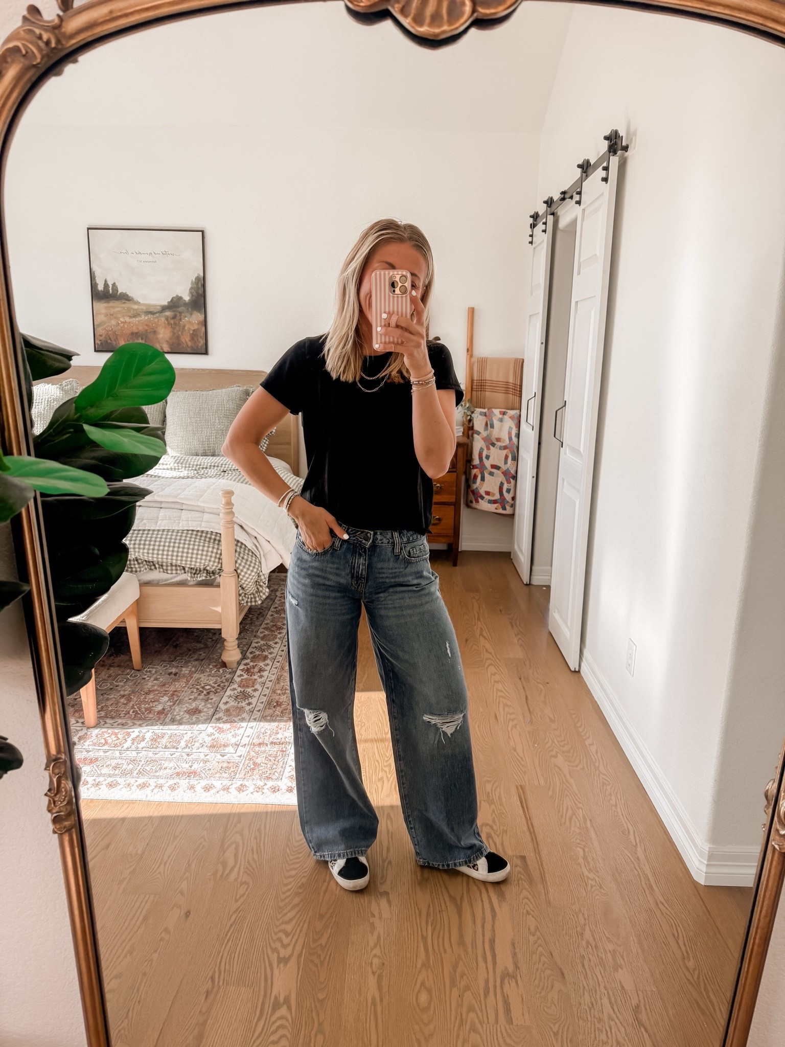 Picked up these jeans at target yesterday. Love them! Size up for a more roomy fit. 

Target style, Sarah Joy

#LTKSaleAlert #LTKOver40 #LTKmomlife
