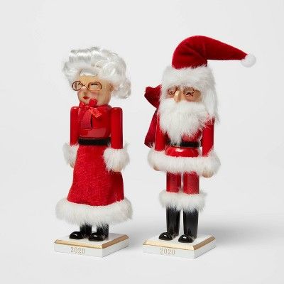 8" Santa & Mrs. Clause Nutcracker  - Wondershop™ | Target