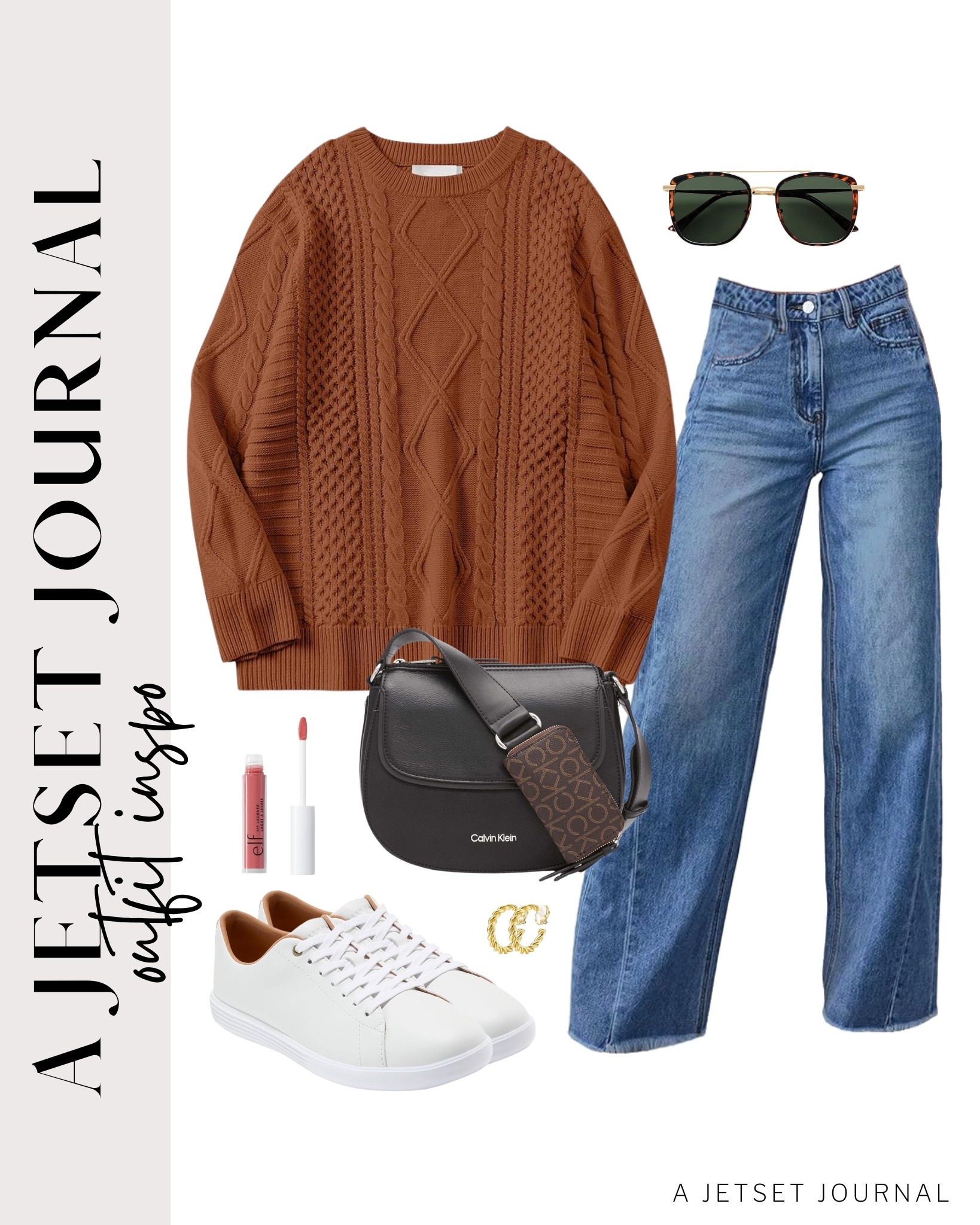 Pair this crew neck sweater with wide leg jeans, white sneakers, and cute bags for an easy fall look!
calvin klein crossbody bag, quilted tote bag, square sunglasses, elf lip shine, amazon finds, affordable look, fall fashion, beauty must have, trendy style, fashion accessories, fall outfit idea

#LTKU #LTKSeasonal #LTKStyleTip