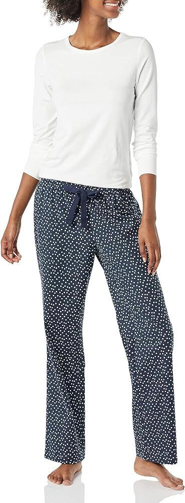 Amazon Essentials Women's Lightweight Flannel Pant and Long-Sleeve T-Shirt Sleep Set (Available i... | Amazon (US)