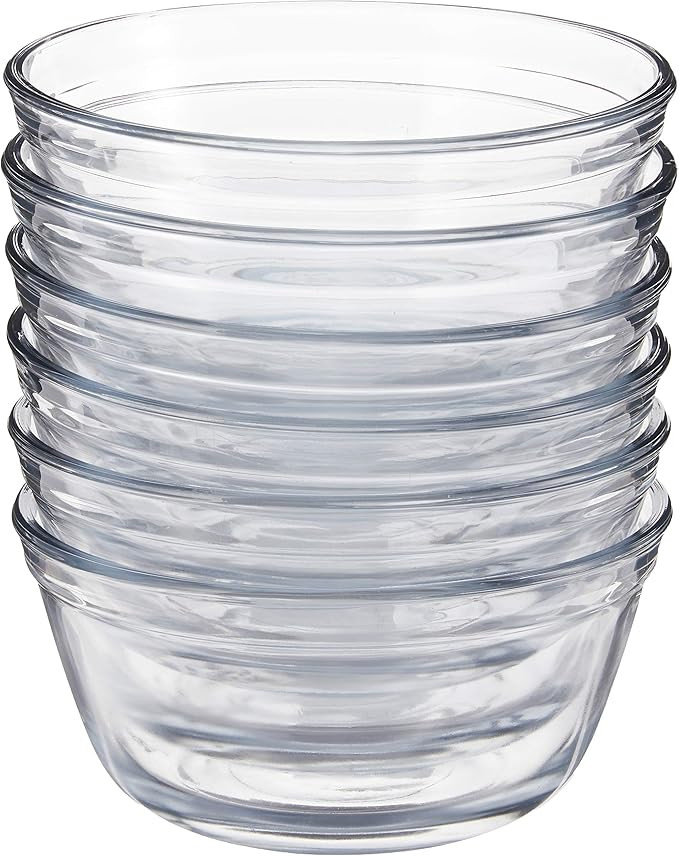 Anchor Hocking Glass Food Prep and Mixing Bowls, 1 Quart (Set of 6), Clear -,81573L11 | Amazon (US)