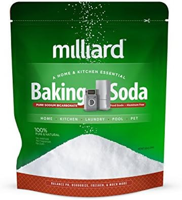 Milliard 5lbs Baking Soda / Sodium Bicarbonate USP - 5 Pound Bulk Resealable Bag | Amazon (US)