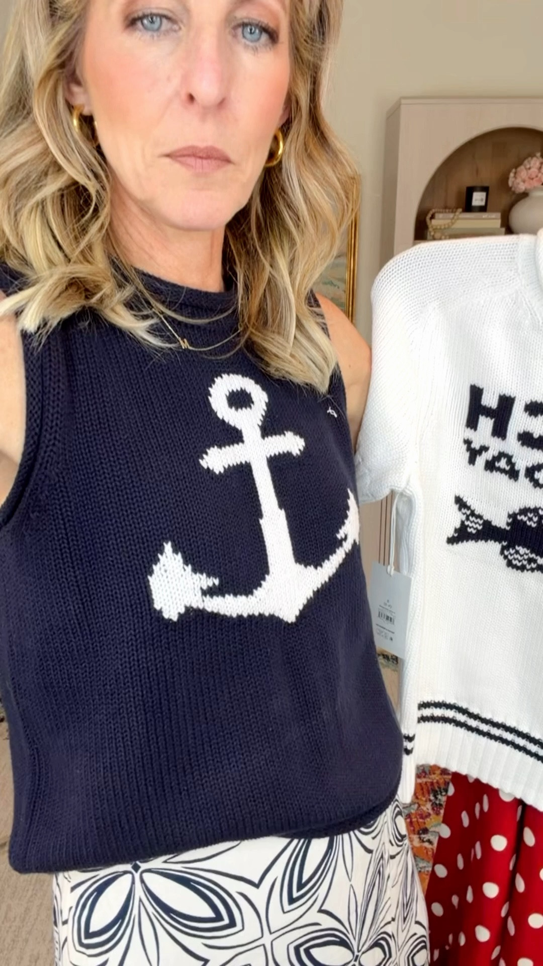 What do you get when you mix a Target new arrival with a Walmart new arrival… a perfectly put-together look 🤍⚓️ This anchor sweater is under $30 and I’m obsessed. Paired it with this Target maxi (size small, $35) that can be worn as a dress or styled as a skirt… we love options.

#LTKgrwm #LTKootd #LTKdayinmylife