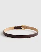 Elissa Triple Keeper European Leather Belt | Quince