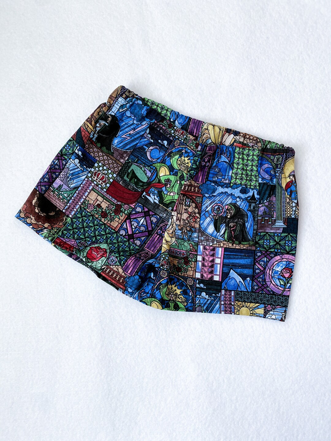 Size 4T Girls Boys Beauty and the Beast Inspired Unisex Shorts | Etsy (US)