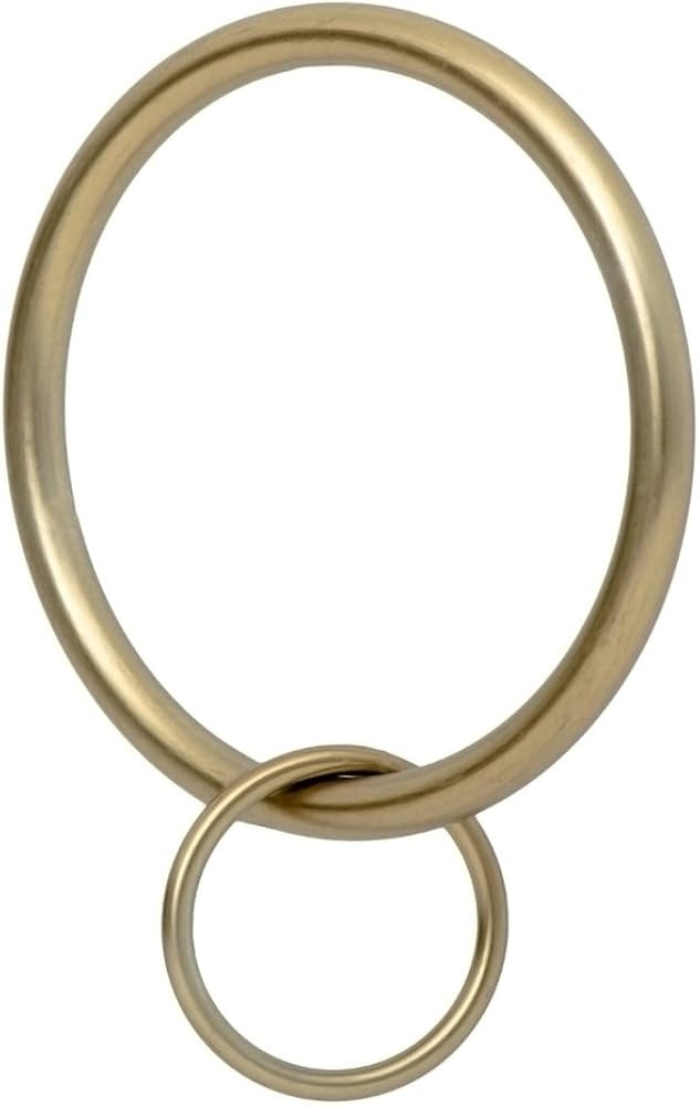 Ivilon Drapery Eyelet Curtain Rings - 2" Ring Loop for Hook Pins, Set of 14 - Warm Gold | Amazon (US)