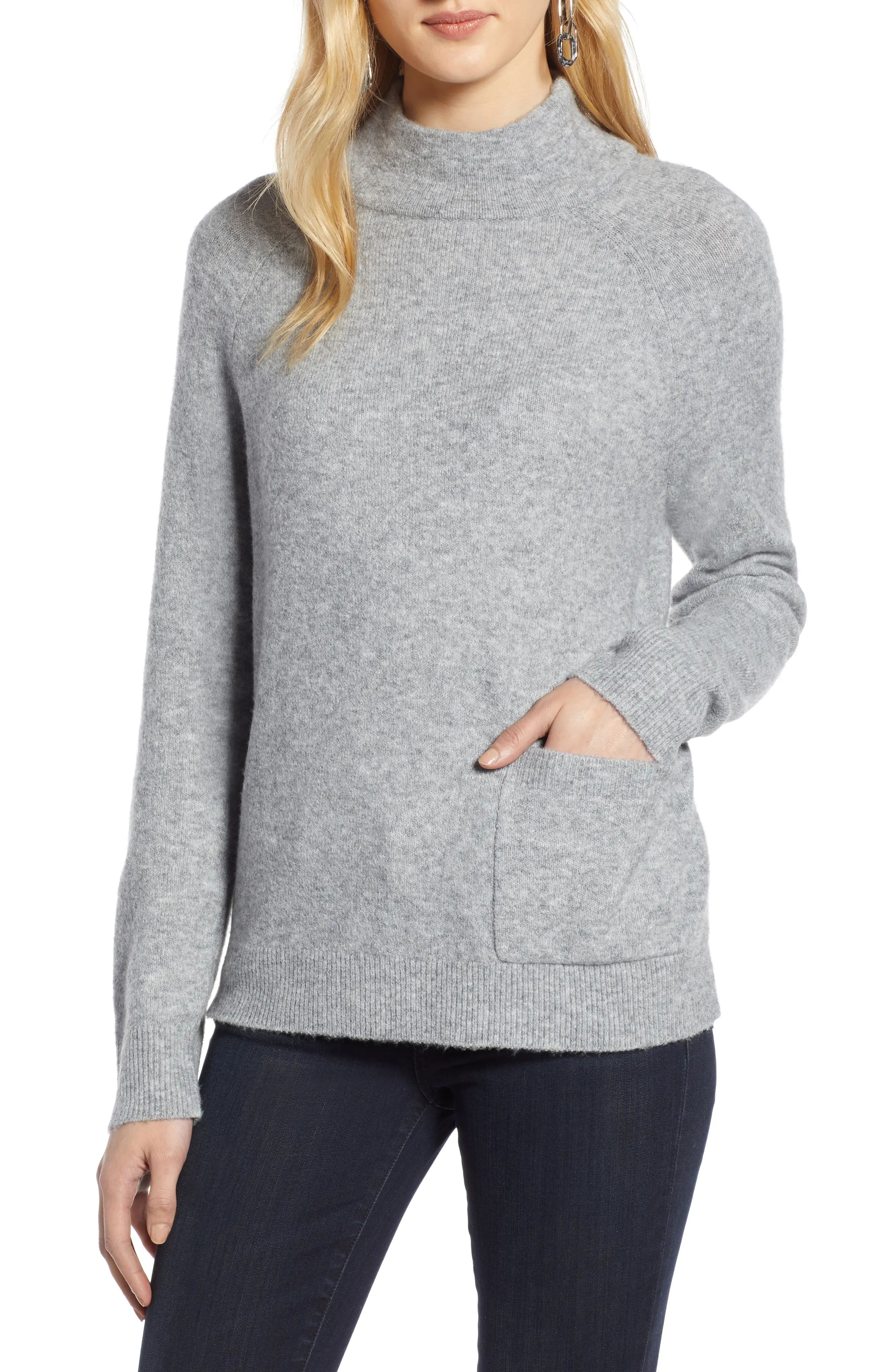 Mock Neck Pocket Sweater | Nordstrom