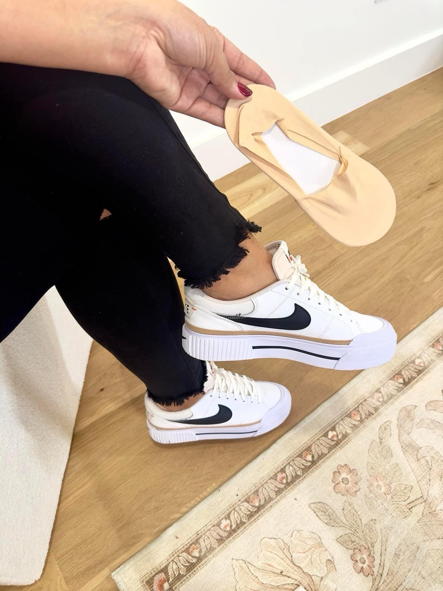 love wearing cute  shoes but hate the bulk of thick socks? I got you girl! 👟🍂🤎 these are the best no show socks & I wear them with booties, cowboy boots, casual sneakers, & cozy ugg look for less all the time! they don’t slide down either 👏🏽 

——
#fallfashion #amazonshoes #springshoes #fashionhacks #lifehacks #amazonfashionfinds #casualstyle #casualsneakers #styleinspo #shoes #fallstyle #amazonmusthaves #everydaystyle #socks shoe haul, what to wear, shoes, spring sneakers, fall accessories, neutral sneakers, ugg look for less, ugg tasman, casual sneakers, casual outfit ideas, casual style, over 30 style, boots, booties, amazon must haves, closet staples, amazon fashion basics, midsize style, midsize fashion, size 12 style, casual outfit ideas, mom style, low sneakers, no show socks


#LTKSeasonal #LTKFindsUnder50 #LTKShoeCrush