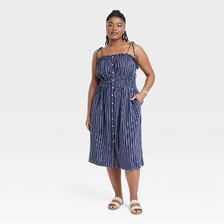 Women's Sleeveless Linen Dress - Universal Thread™ | Target