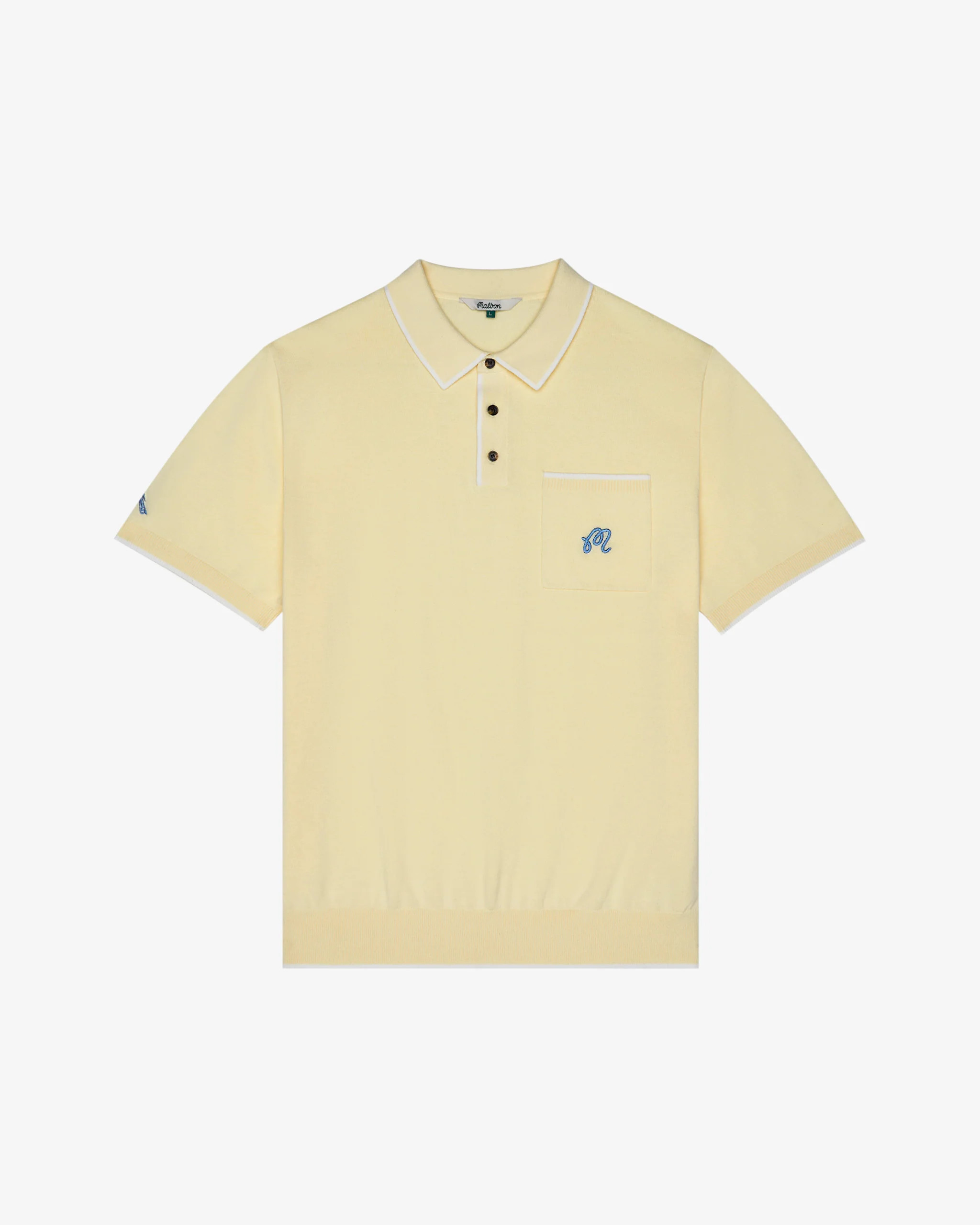 BLUE JAY KNIT POLO | Malbon Golf