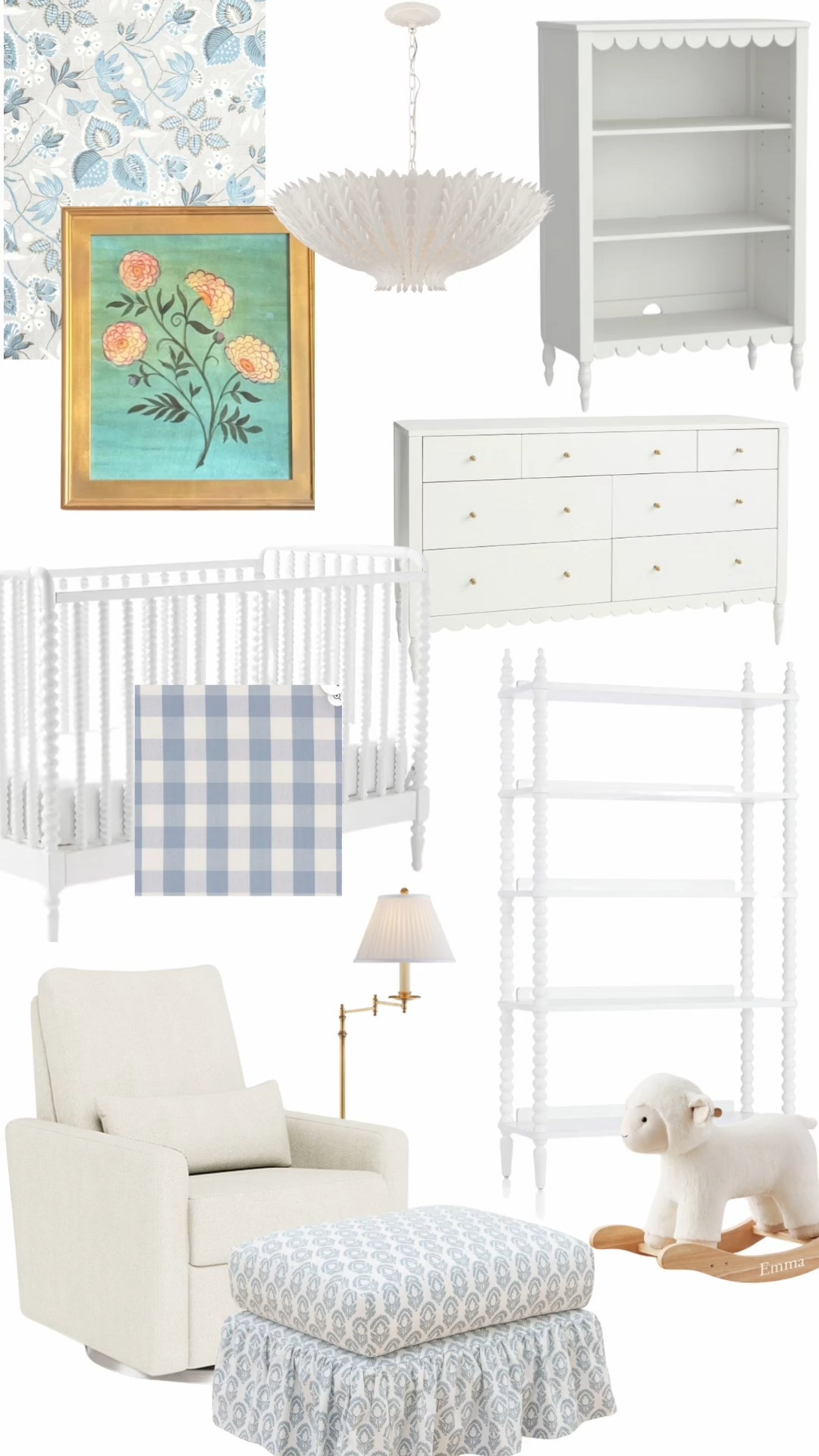 A blue and white nursery for baby girl 💙

#LTKHome #LTKBaby #LTKFamily