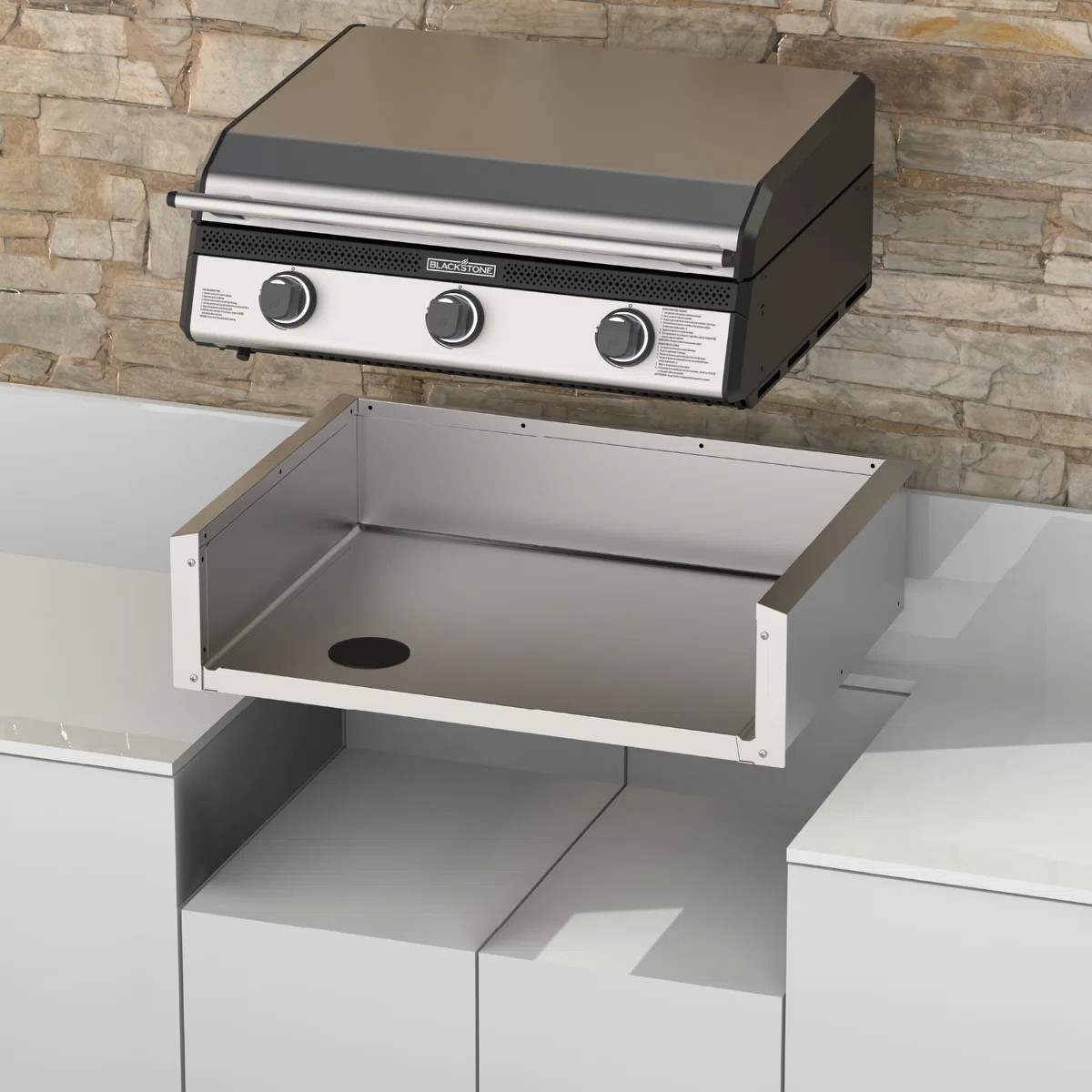 Blackstone Kitchen 28" Insulating Jacket for 3-Burner 28" XL Drop-In Griddle | Wayfair North America