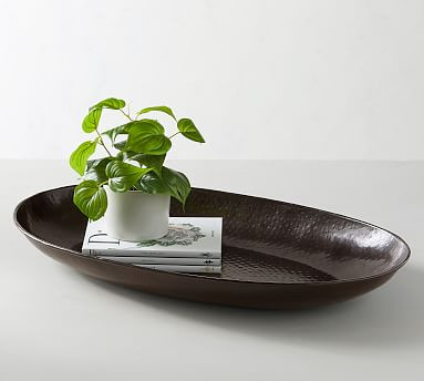Metal Charger Candle Tray | Pottery Barn (US)