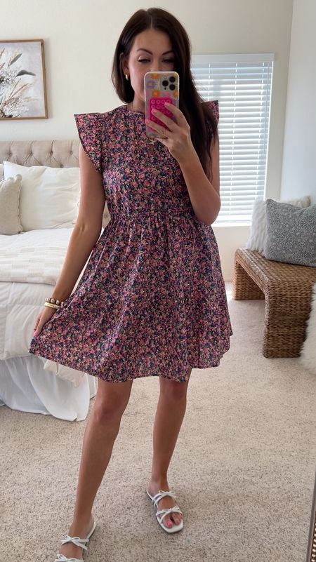 Walmart $16 dress in a small— could have done an extra small run on the bigger side. I also have this in the sear material and it is just so gorgeous and flattering. I will slip that I love dresses that are a little bit sheer 

#LTKxTarget #LTKsalealert #LTKSeasonal