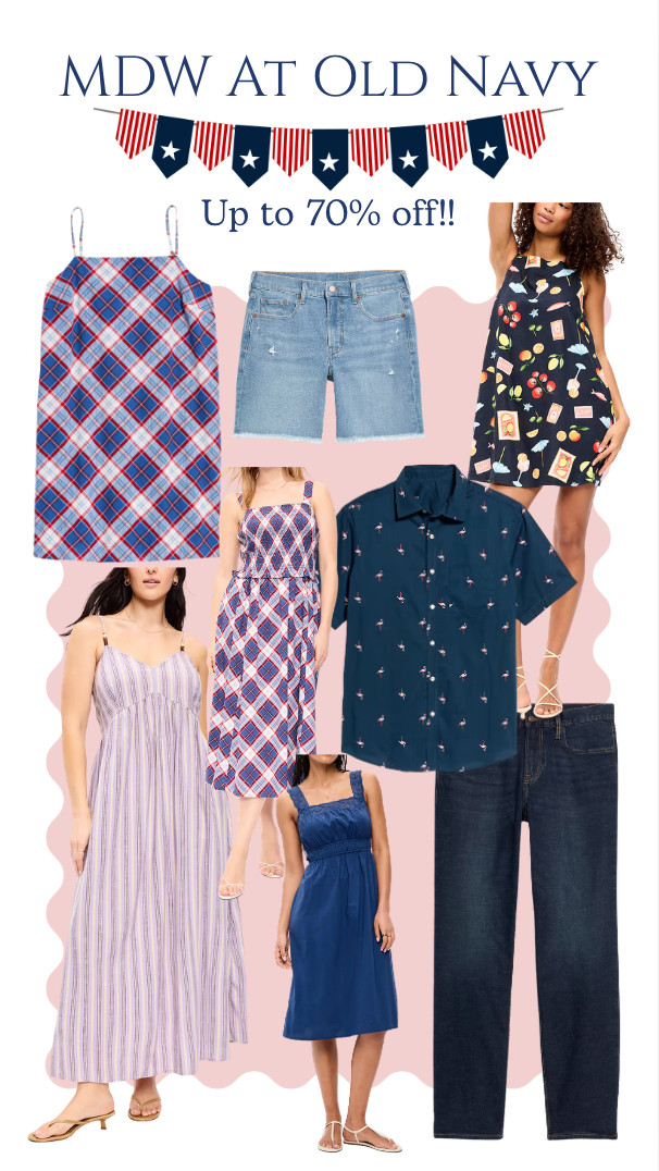 Save big this Memorial Day at Old Navy! Up to 70% off styles for the whole fam!! 

 #LTKootd #LTKSaleAlert #LTKMens