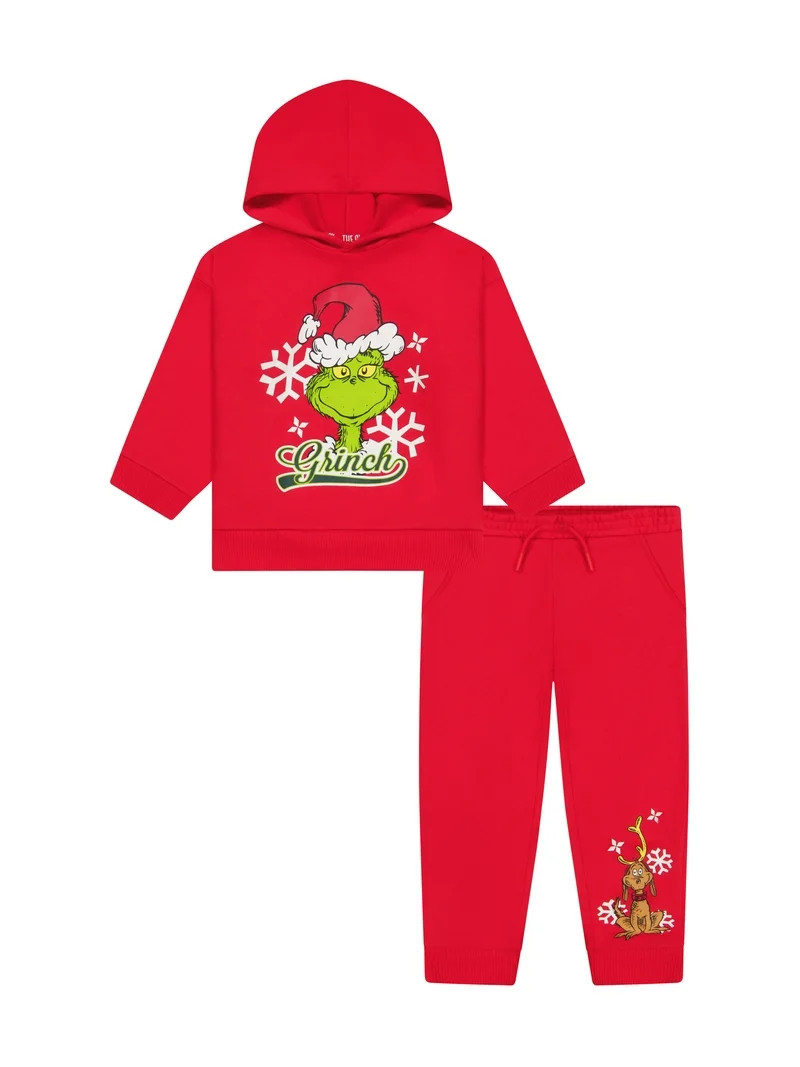 Dr. Seuss The Grinch Toddler Sweatshirt and Jogger Set, Sizes 2T-5T | Walmart (US)