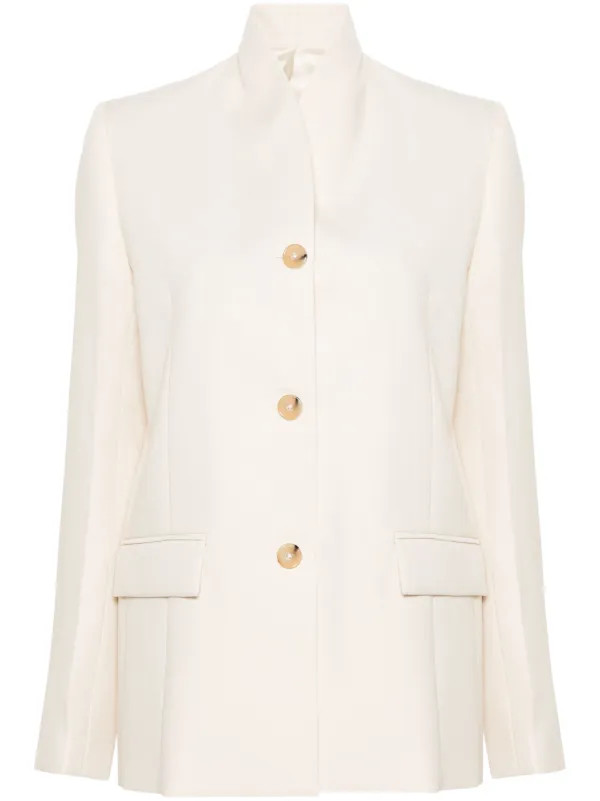 TOTEME no-lapels single-breasted Blazer | Neutrals | FARFETCH | Farfetch Global