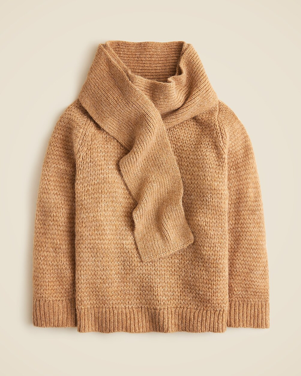 Pullover sweater with scarf | J. Crew US