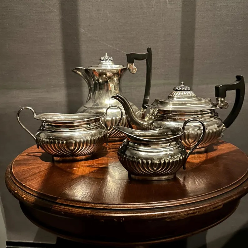 Vintage Viners Silver Plated Tea Set – Georgian Style Coffee Service | Etsy (US)