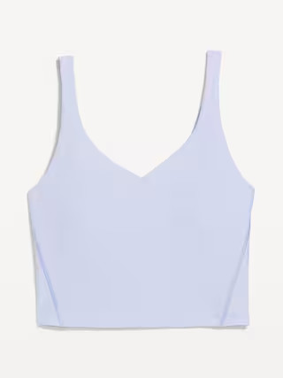 Light Support PowerSoft Longline Sports Bra | Old Navy (US)