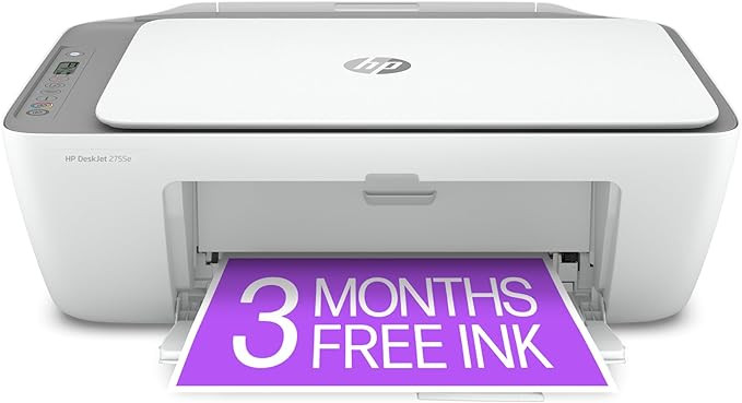 HP DeskJet 2755e Wireless Color inkjet-printer, Print, scan, copy, Easy setup, Mobile printing, B... | Amazon (US)