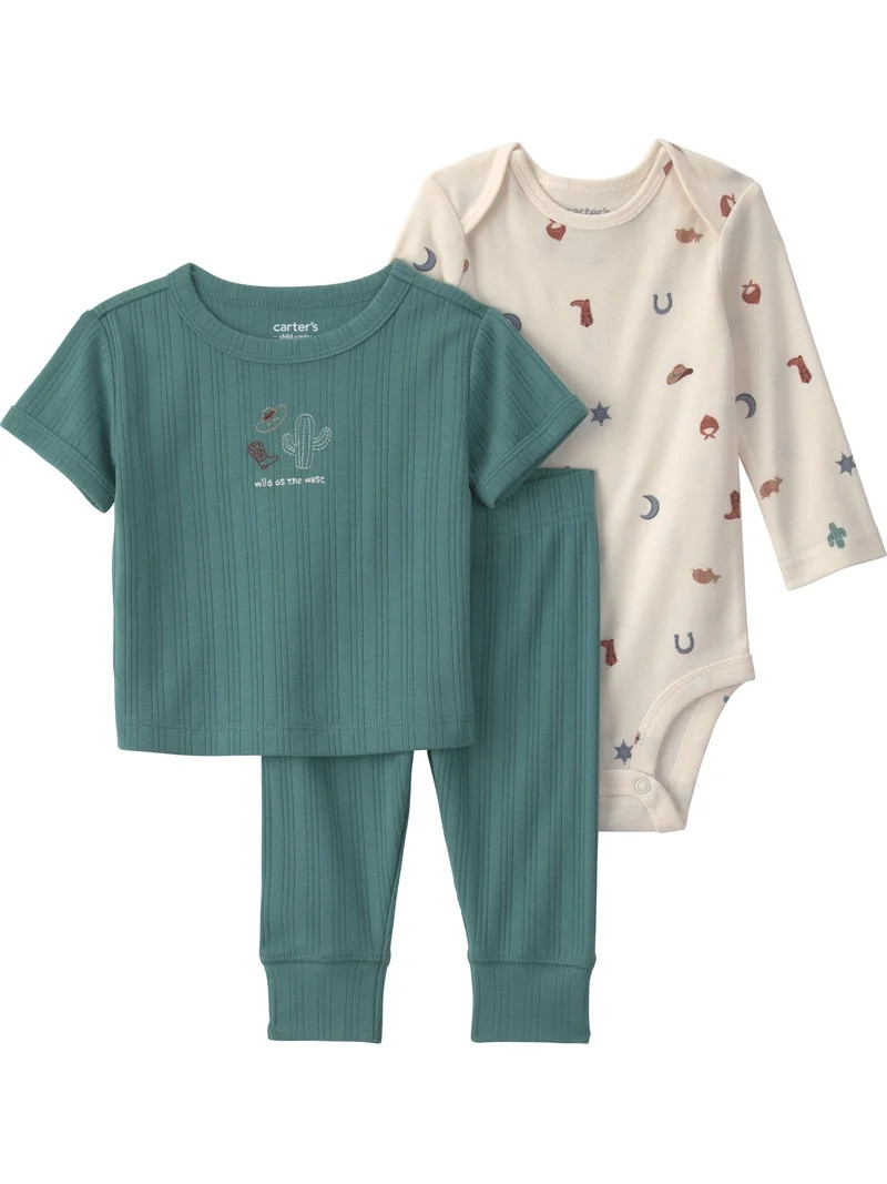 Carter's Child of Mine Baby Boy Outfit Set, 3-Piece, Sizes 0-24 Months | Walmart (US)