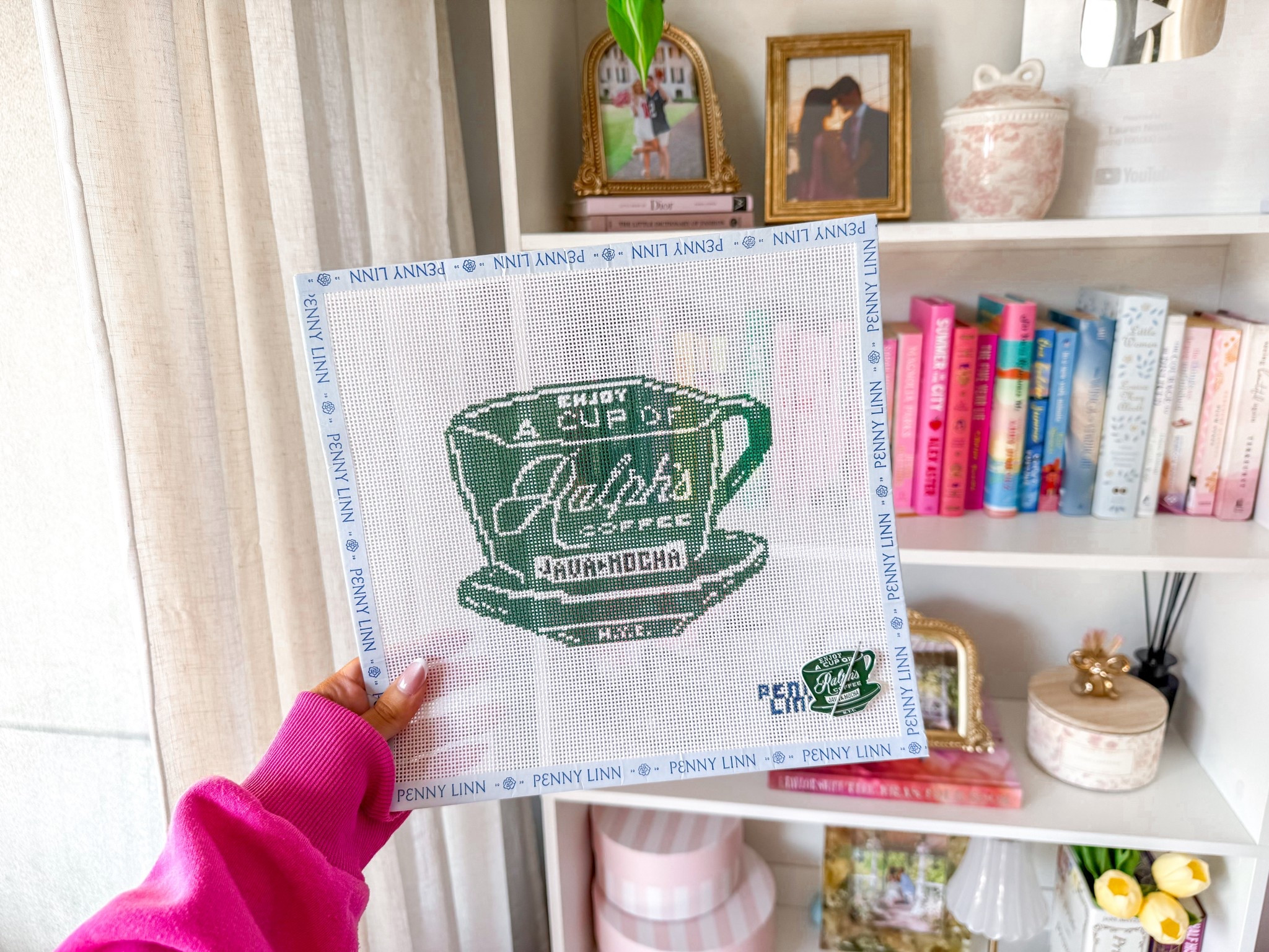 Ralph’s coffee needlepoint project!🤭🤍