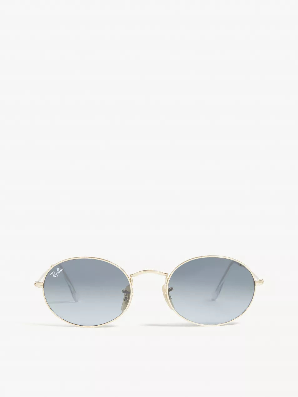 RB3547 metal oval-frame sunglasses | Selfridges