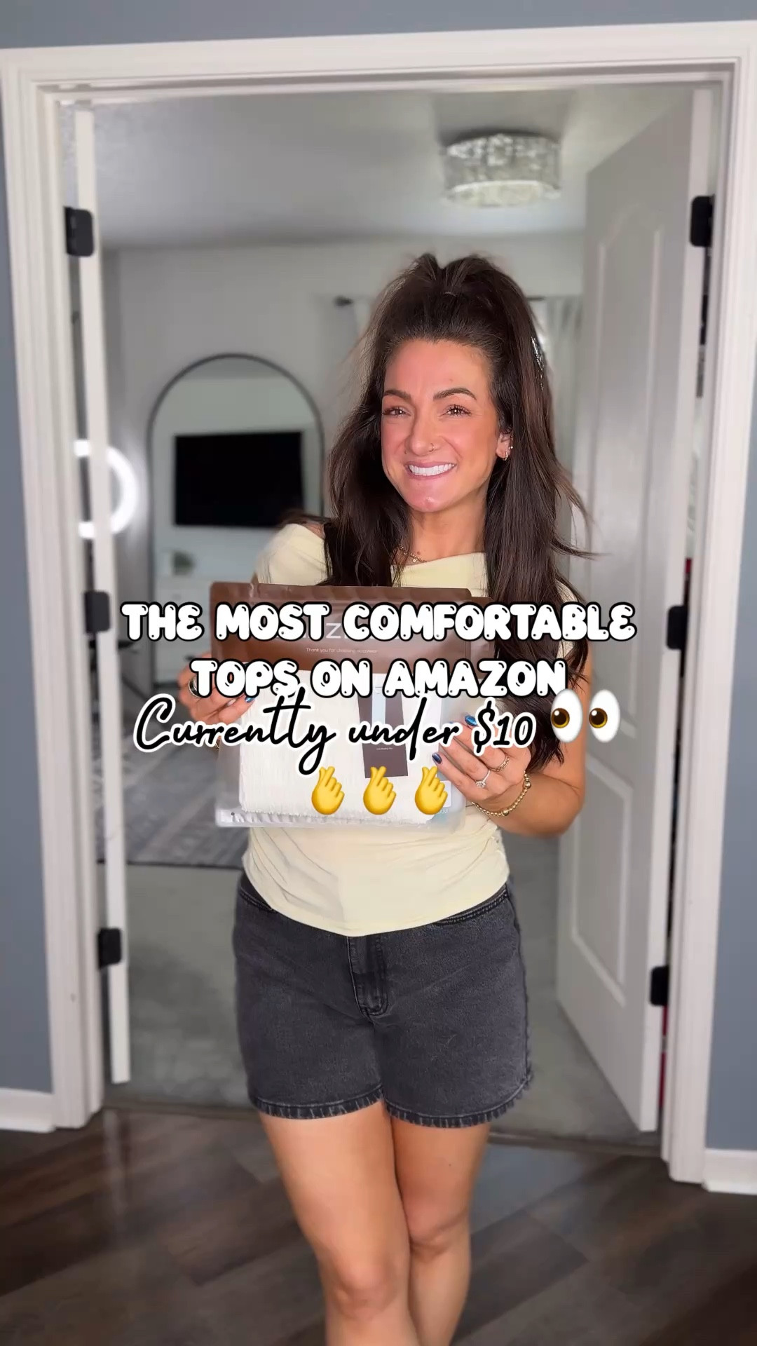 Both under $10 with clickable coupon!!! So comfortable with great stretch!! Both come in 6 colors and I’m in my true size. Summer top essentials 👌 

#LTKSaleAlert #LTKootd #LTKSeasonal