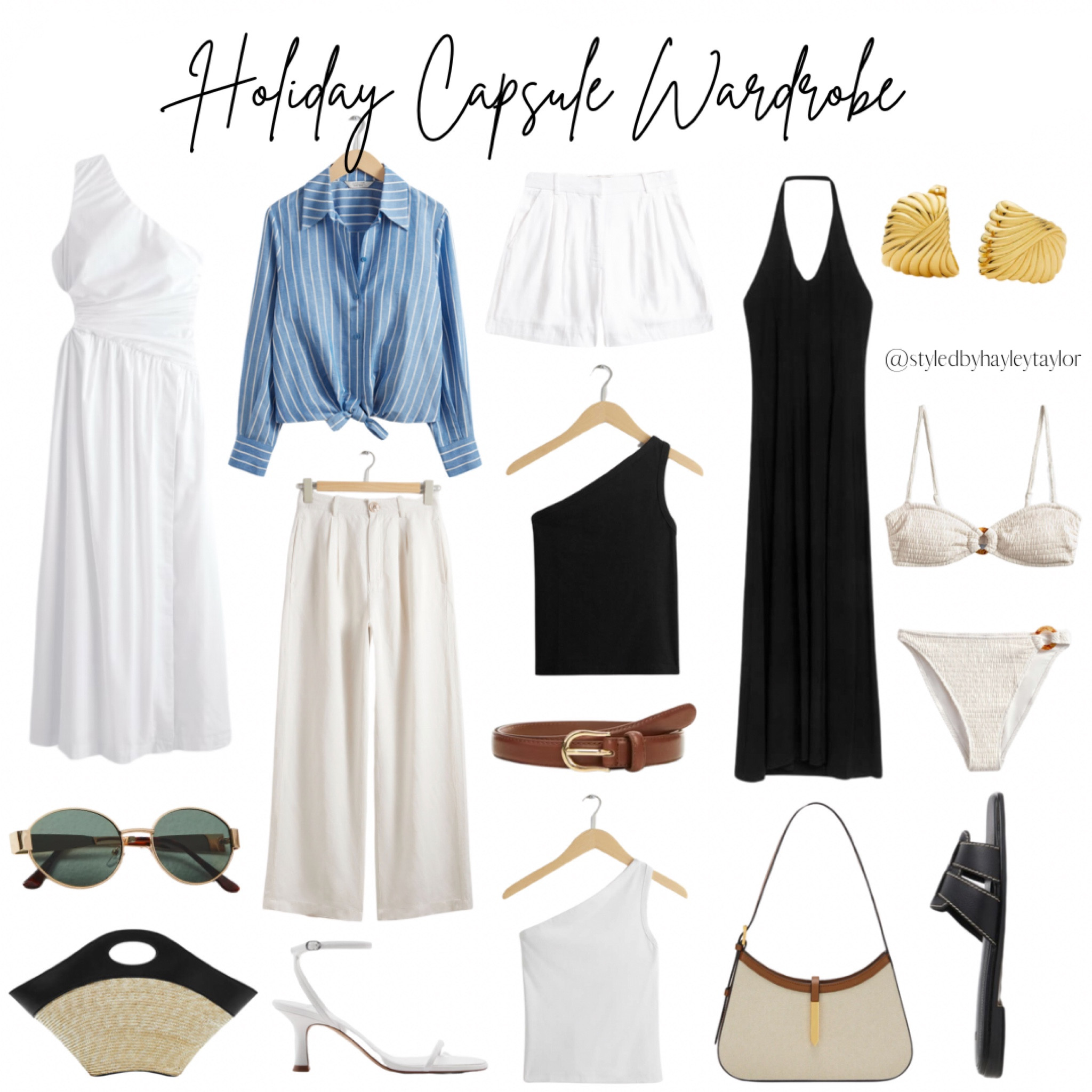 Holiday Capsule Wardrobe 🫶 when it comes to your next holiday, make it simpler and your suitcase lighter by packing a collection of items that can be worn multiple ways for both day & night whilst also giving you the options to dress up & down. 

#LTKstyletip #LTKtravel #LTKsummer