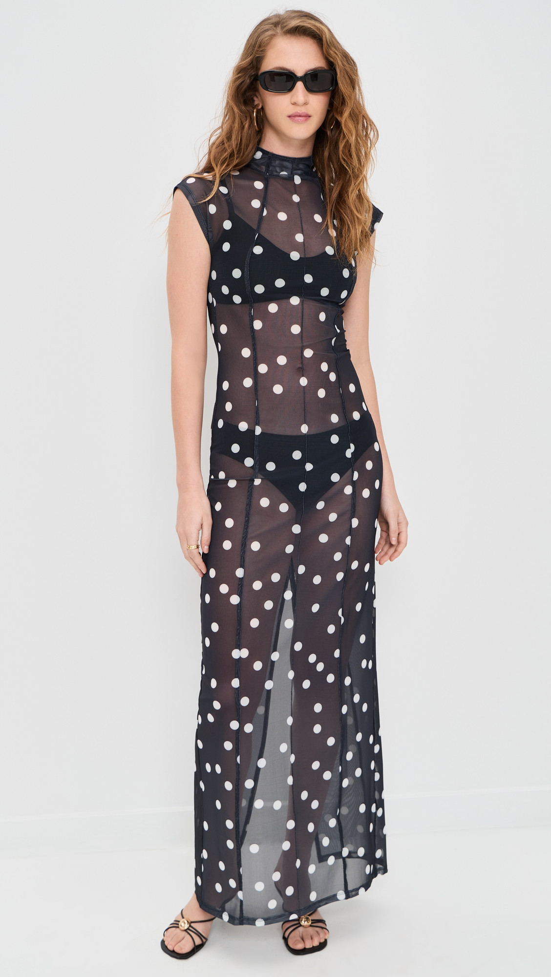 Lioness Redefined Maxi Dress NOIR POLKA XS | Shopbop