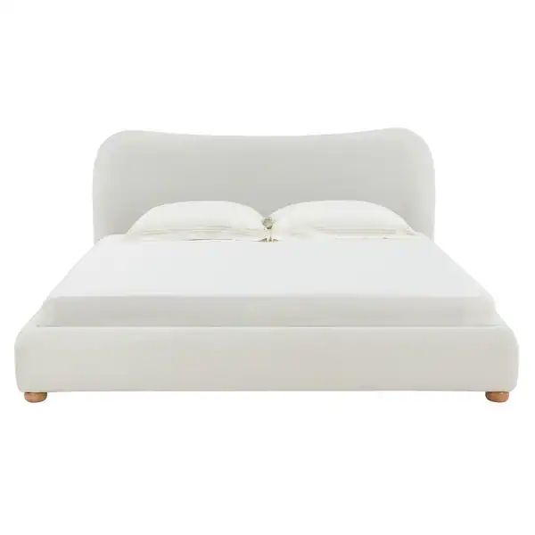 SAFAVIEH Couture Beccarose Boucle Bed - Ivory - King | Bed Bath & Beyond