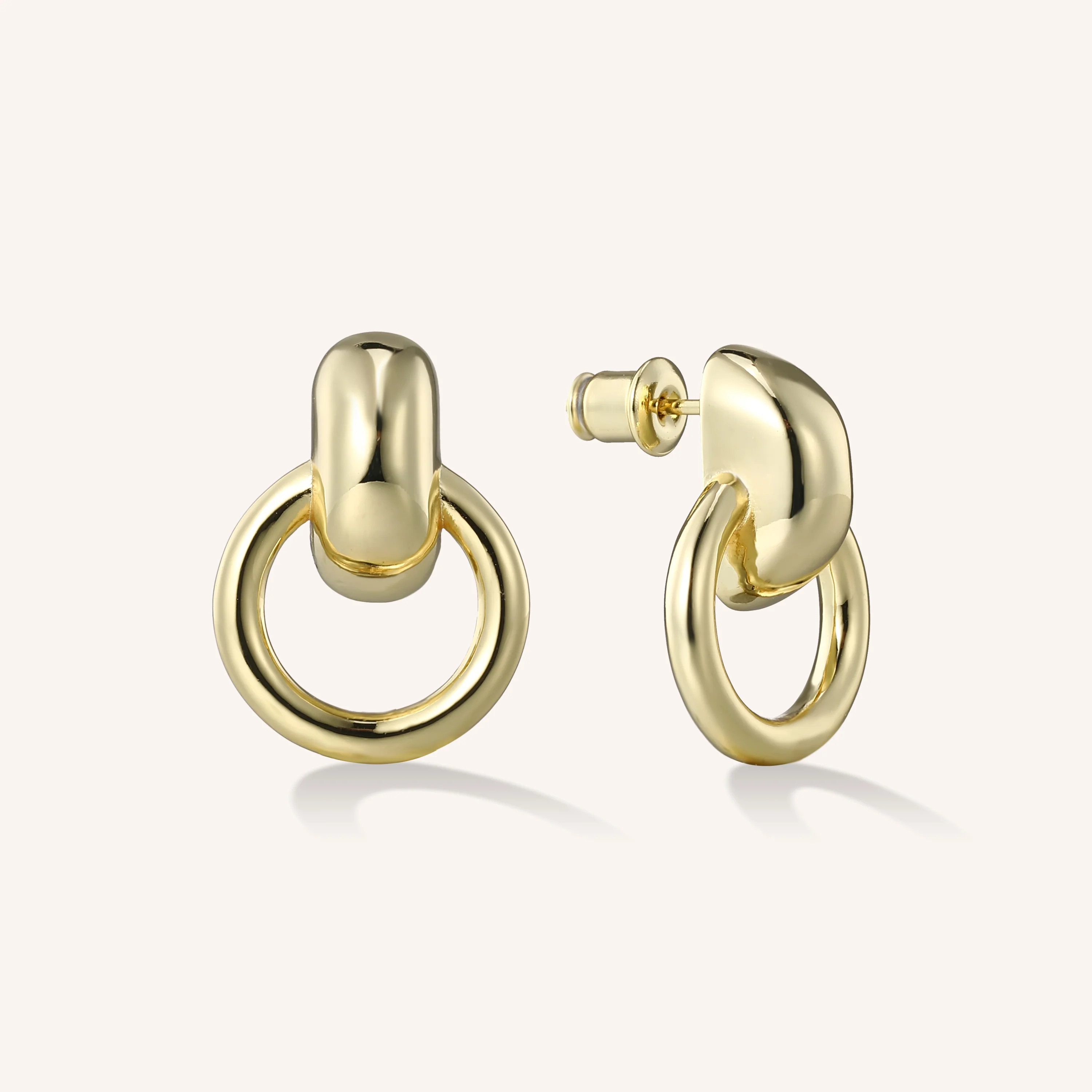 Knocker Hoop Earrings | Victoria Emerson