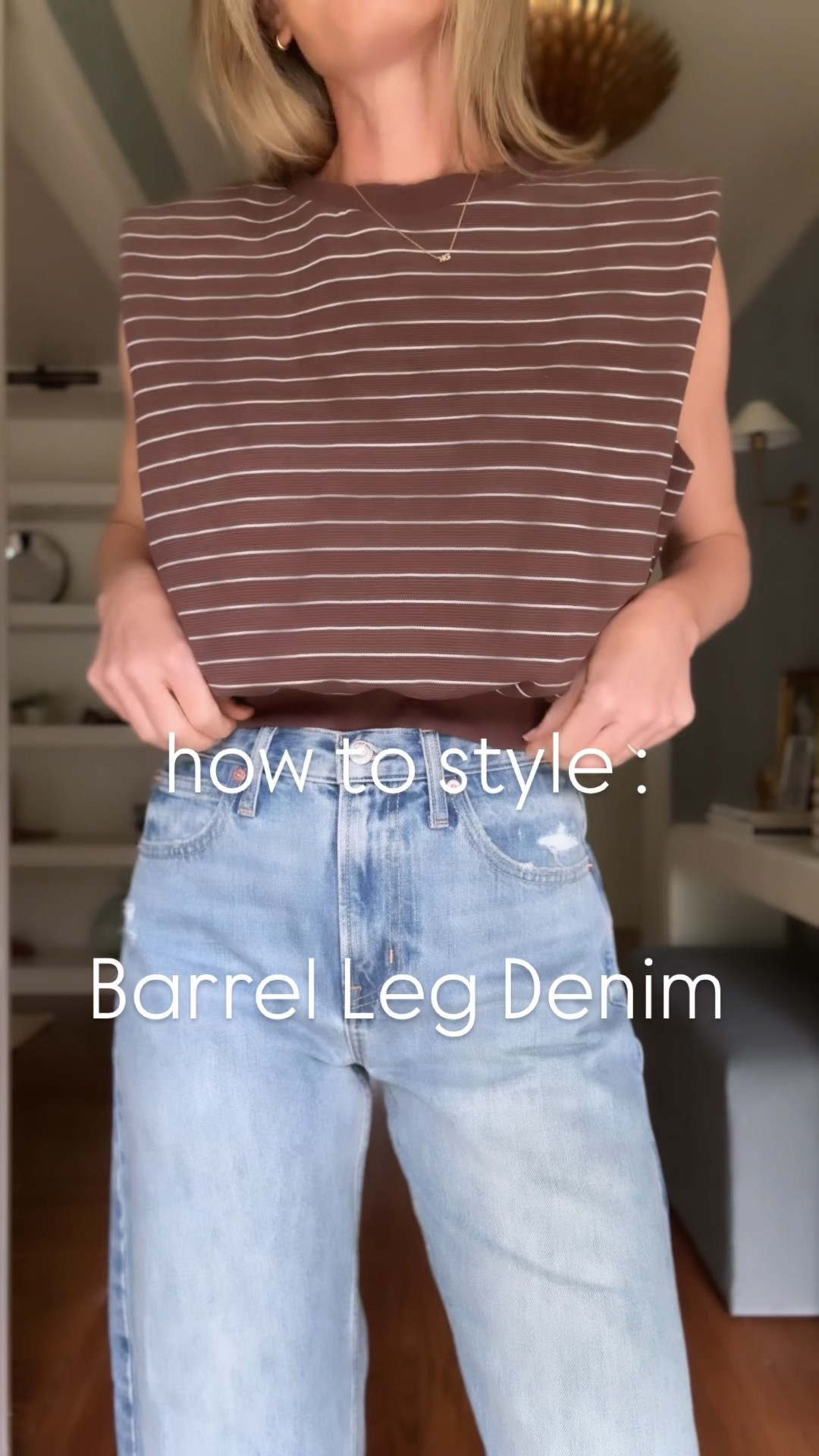 My # 1 tip for styling this must have denim shape // add a ballet flat! It’s the perfect shoe for everyday looks. These gap jeans are beyond perfect for $79. I am in a size 4! Amazon shirt is tts - in a small :) 

#LTKVideo #LTKStyleTip #LTKFindsUnder100