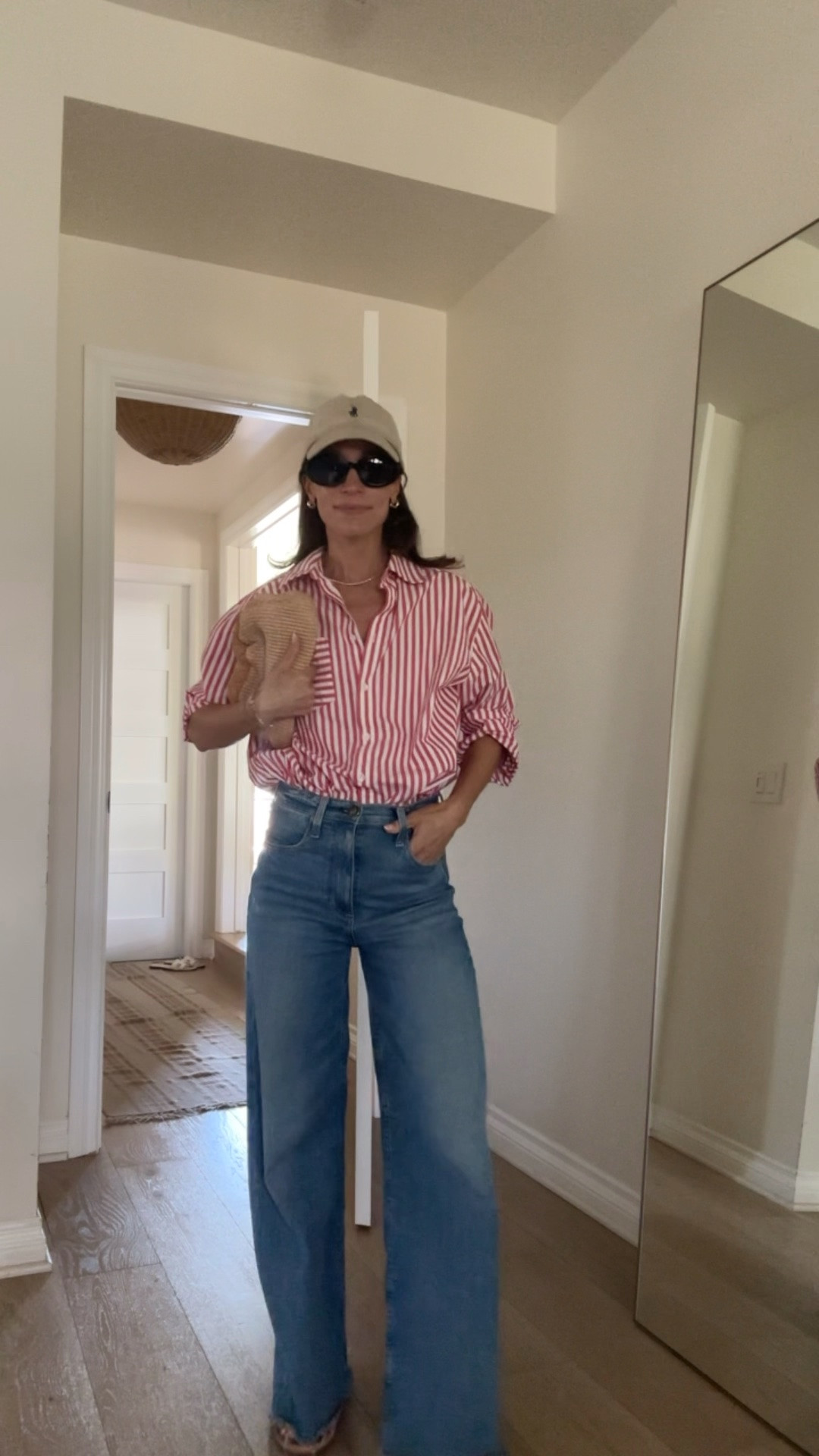 Today’s casual outfit using formula 2 from my outfit formula post in instagram on 4/20 
Top is oversized, wearing my reg size but size down if you prefer it less relaxed

#LTKOver40