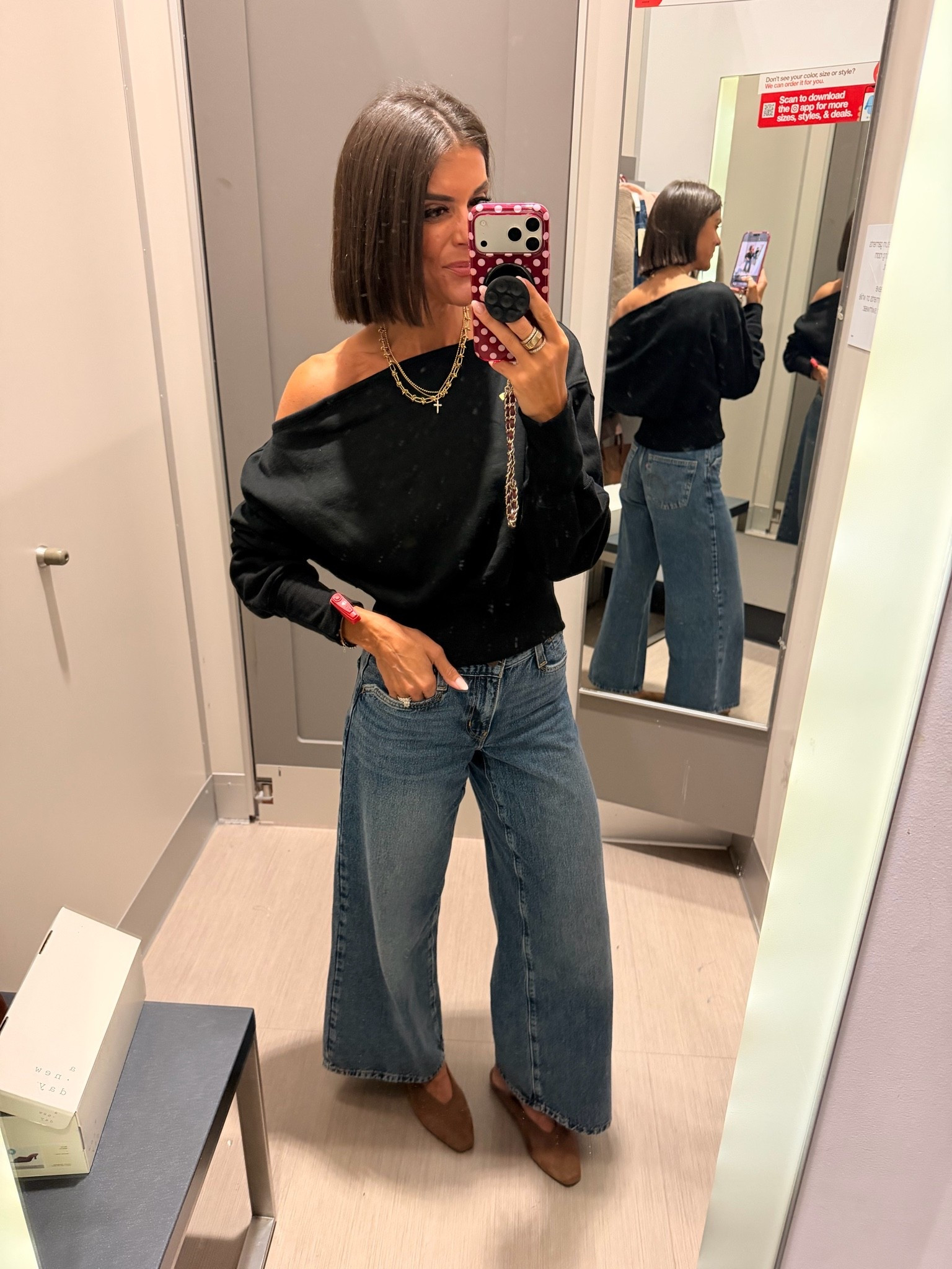 Absolutely love this new off the shoulder sweater from Target! Size xs in sweater, size 25 in jeans

#LTKSaleAlert #LTKSeasonal #LTKootd