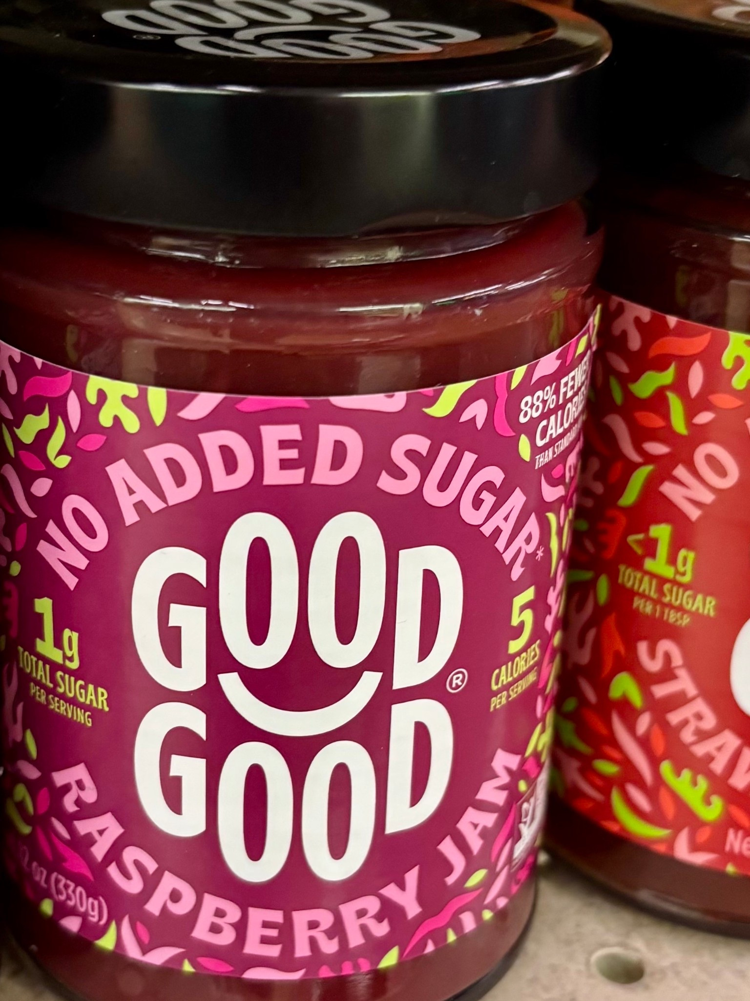 Good Good Jam is made with fruit and has no sugar added ♥️🍓