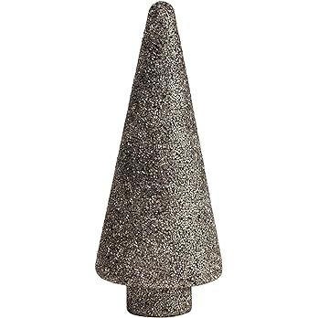 Creative Co-Op 4-1/4" Round x 10-3/4"H Glass Tree w/Seed Beads, Oxidized Pewter Finish Figures an... | Amazon (US)