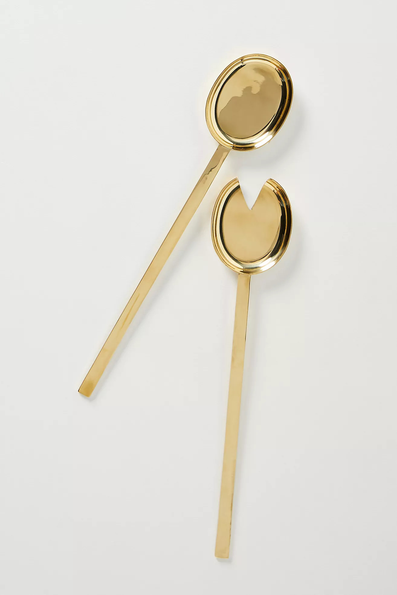 Gleaming Brass Serving Set | Anthropologie (US)