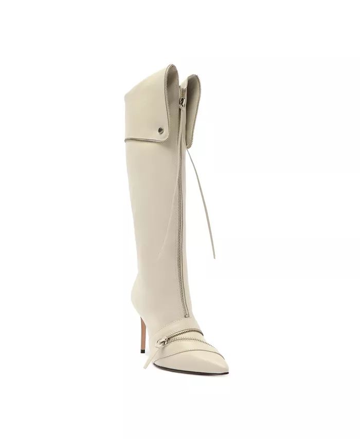 Women's Arla Knee-High Stiletto Moto Dress Boots | Macy's