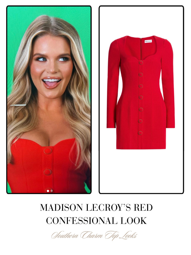 Madison LeCroy's Red Confessional Look 

 